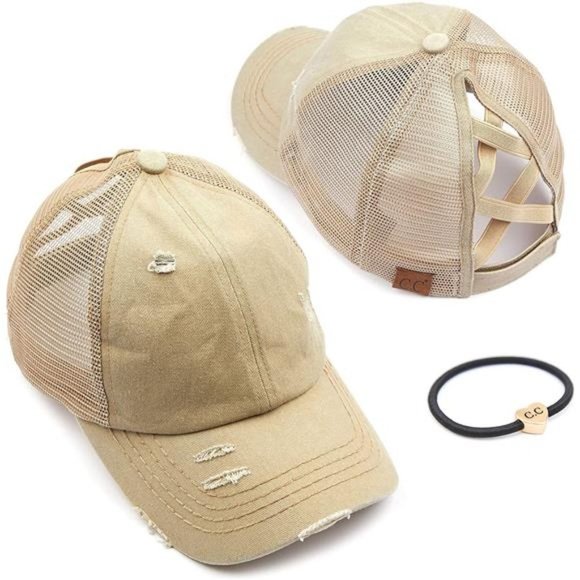 PONYCAP Messy High Bun Ponytail Adjustable Glitter Mesh - Picture 2 of 6